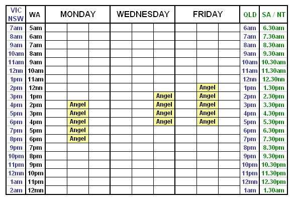 Psychic Roster for Angel