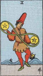 Tarot Card: Two of Pentacles
