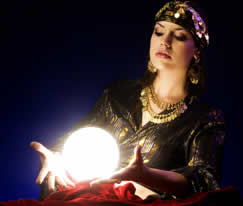 Psychic with Crystal Ball