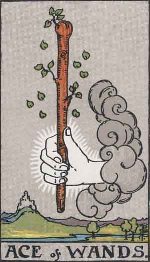 Tarot Card Ace of Wands